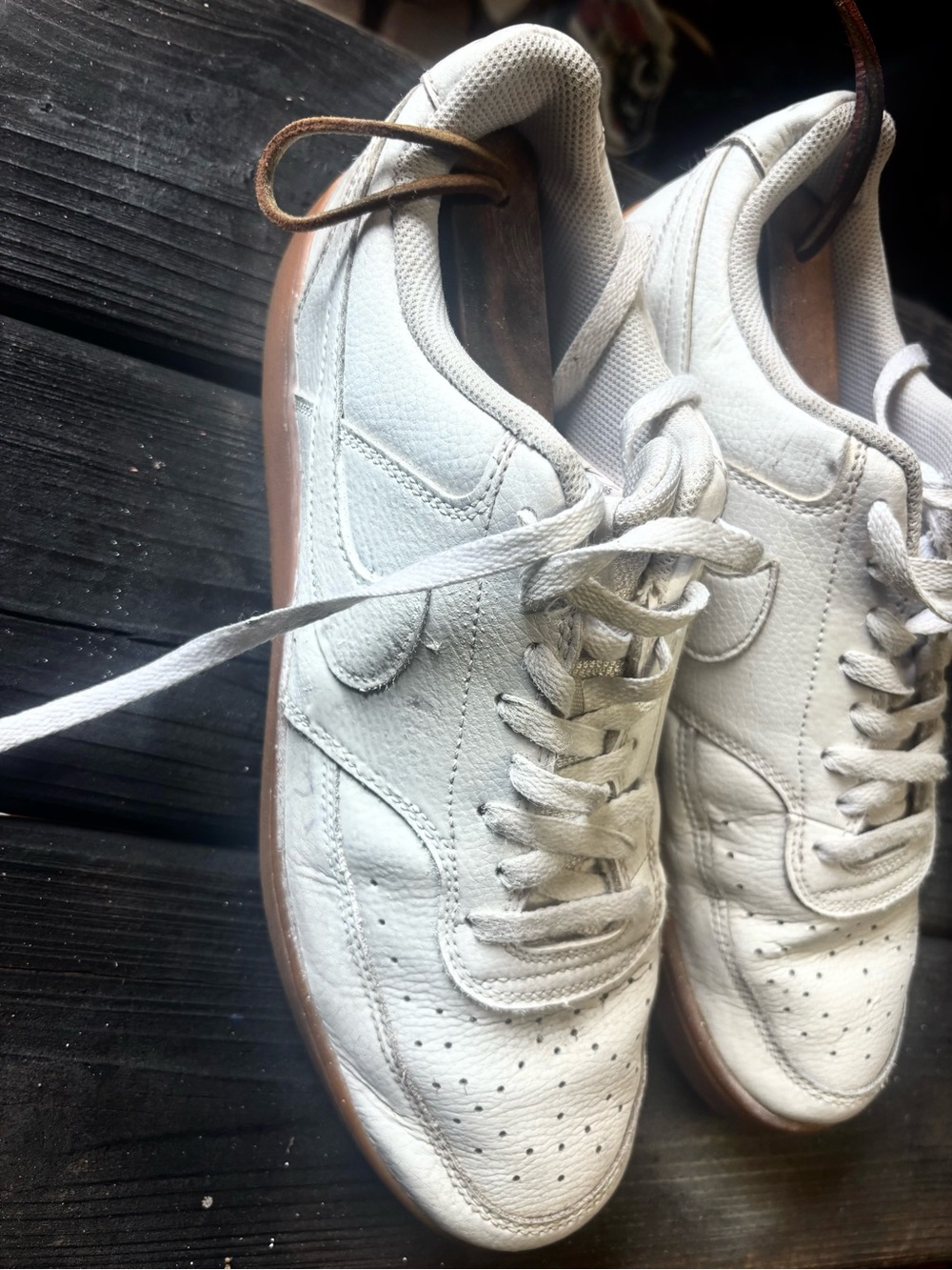 Nike Air Force 1 Low '07 leather sneakers in white & cream #airforce1